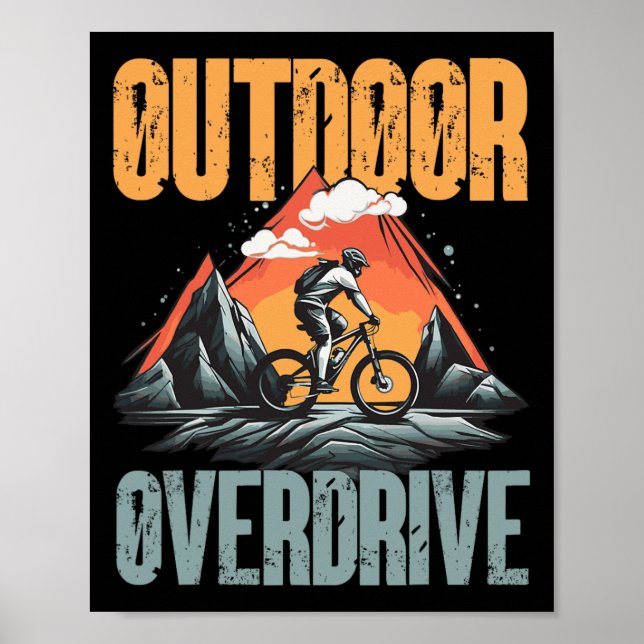 Outdoor Overdrive Mountain Biking Trail  Poster (Front)
