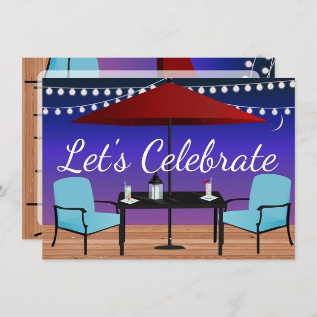 Outdoor Party Invitation (Front/Back)