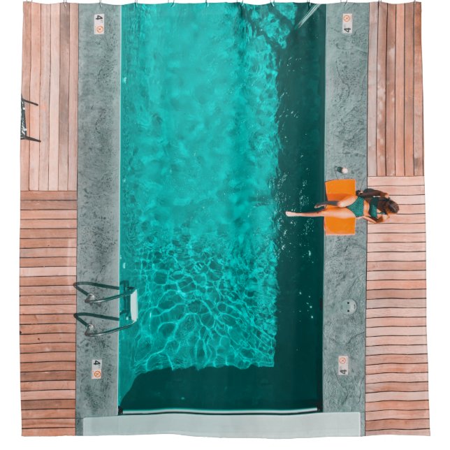 Outdoor pool shower curtain (Front)