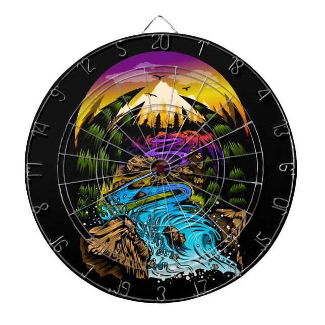 Outdoor Scene Dartboard (Front)