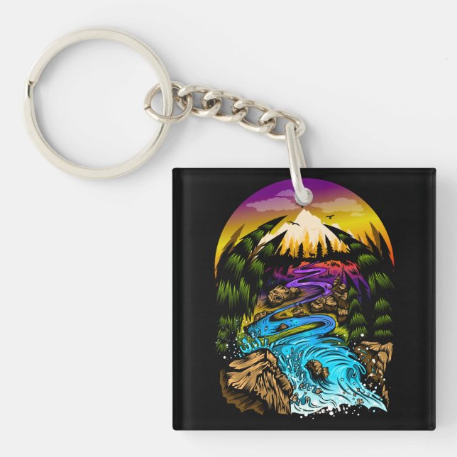Outdoor Scene Key Ring (Front)