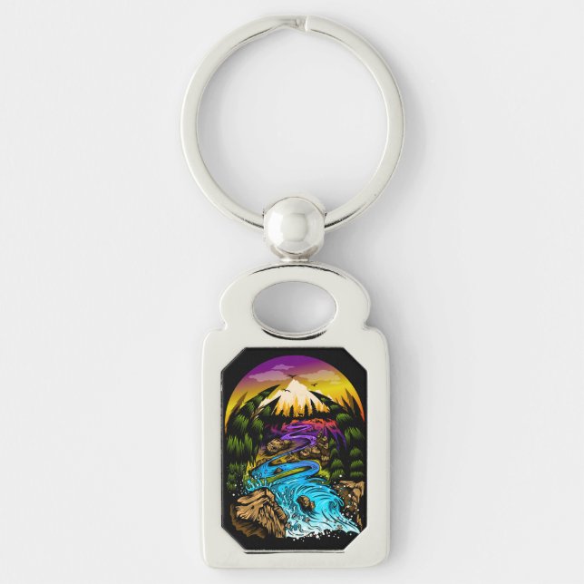 Outdoor Scene Key Ring (Front)