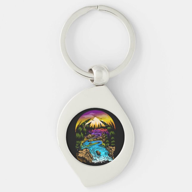 Outdoor Scene Key Ring (Front)