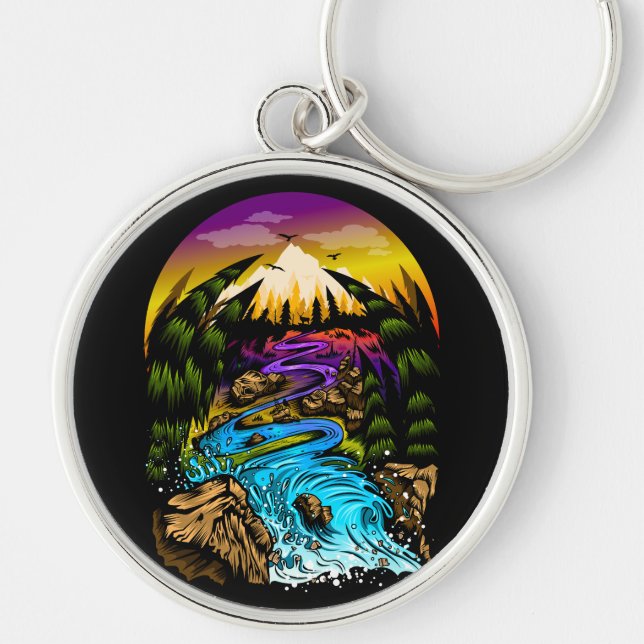 Outdoor Scene Key Ring (Front)
