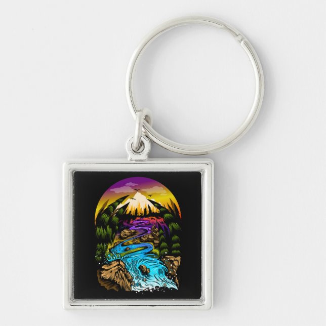 Outdoor Scene Key Ring (Front)