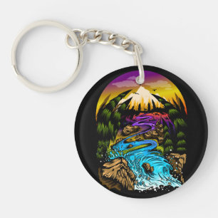 Outdoor Scene Key Ring