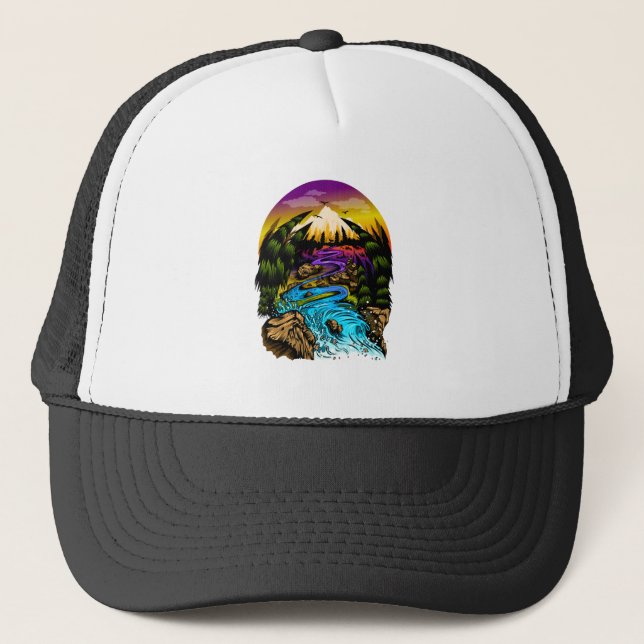 Outdoor Scene Trucker Hat (Front)