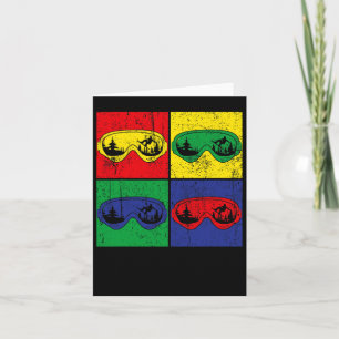 Outdoor Snowboarding Pop Art Sport Snowboarder Sno Card