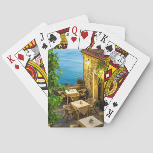 Outdoor Tables at Resturant Playing Cards