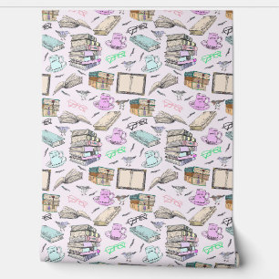 Outdoor Tea Book Club Among The Birds Wallpaper