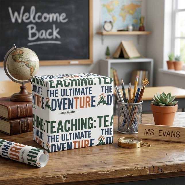 Outdoor Teacher Ultimate Adventure  Wrapping Paper (Creator Uploaded)