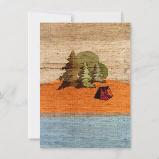 Outdoor Tent Camping in Woods