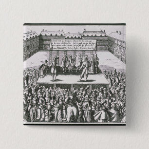 Outdoor Theatrical Performance with Antoine 15 Cm Square Badge