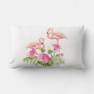 Outdoor Throw Pillow-Flamingo Outdoor Pillow