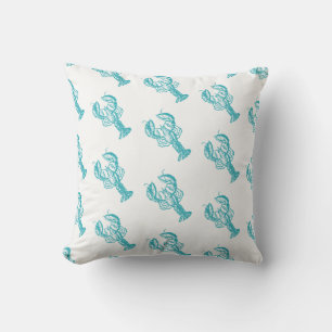 Outdoor Throw Pillow-Lobster Outdoor Cushion