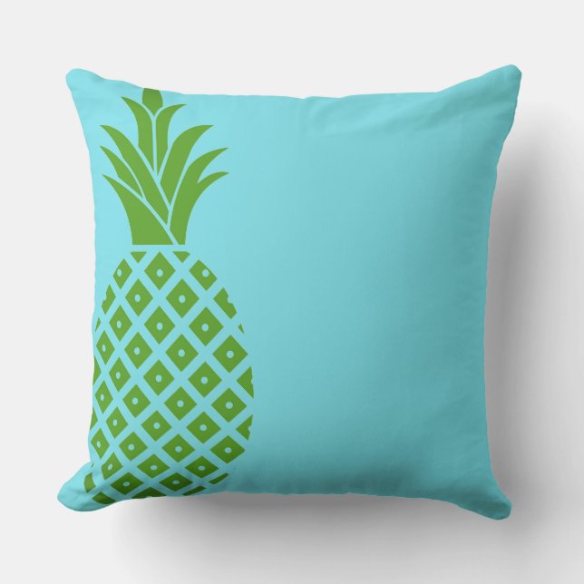 Outdoor Throw Pillow-Pineapple Cushion (Front)