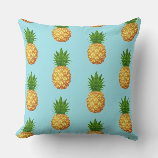 Outdoor Throw Pillow-Pineapples Cushion (Front)