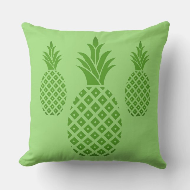 Outdoor Throw Pillow-Pineapples Cushion (Front)