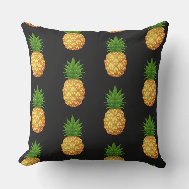 Outdoor Throw Pillow-Pineapples Cushion (Front)