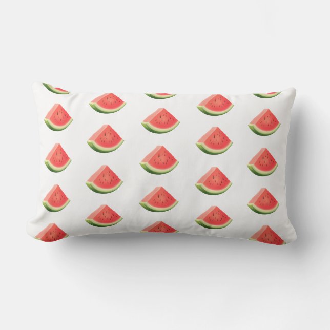 Outdoor Throw Pillow-Watermelon Throw Pillow (Front)