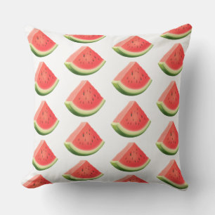 Outdoor Throw Pillow-Watermelon Throw Pillow