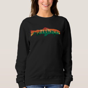 Outdoor Trout Fishing Saltwater Fly Fishing Angler Sweatshirt