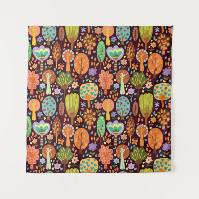 Outdoor Wallpaper Seamless Texture Tapestry (Front)