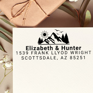 Outdoor Wedding Return Address Stamp Self Inking
