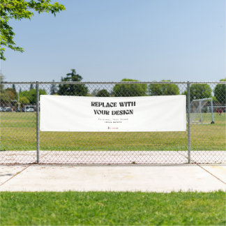 Outdoor with Metal Grommets 2.5' x 10' Vinyl  Banner