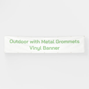 Outdoor with Metal Grommets 2.5' x 12 Vinyl Banner