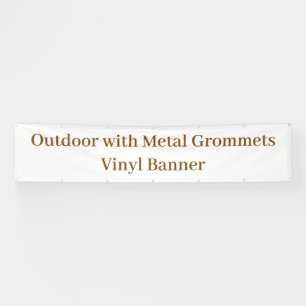 Outdoor with Metal Grommets 2.5'x12' Vinyl Banner