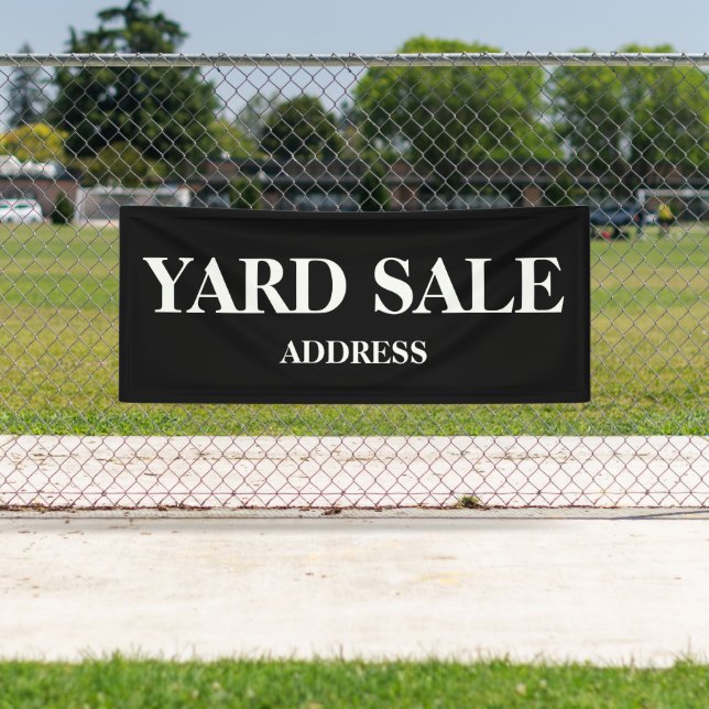 Outdoor Yard Sale Banner, Large Yard Sale Sign (Insitu)