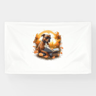 Outdoors American Staffordshire Terrier Dog Readin Banner