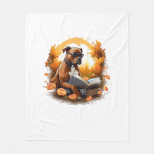 Outdoors American Staffordshire Terrier Dog Readin Fleece Blanket