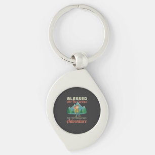 Outdoors - Blessed Are The Curious Key Ring