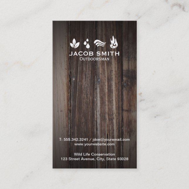 Outdoors Business Card (Front)