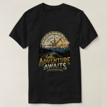 Outdoors Camping Adventure Compass Hiking Shirt