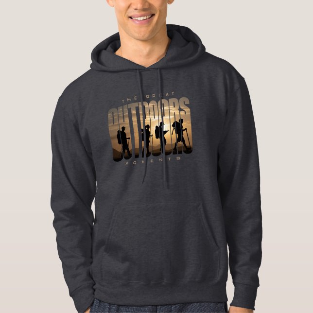 Outdoors Camping | Men's Hoodie (Front)