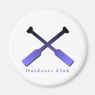 Outdoors Club Design Magnet