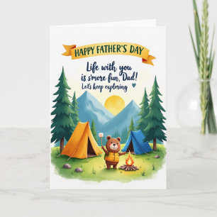 Outdoors Fathers Day Tents Card