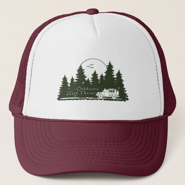 Outdoors Get There 4X4 G Trucker Hat (Front)