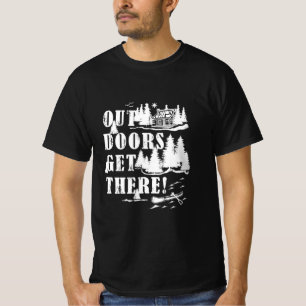 Outdoors Get There Collage T-Shirt