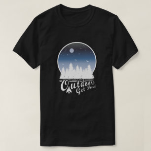 Outdoors Get There! Moon W T-Shirt