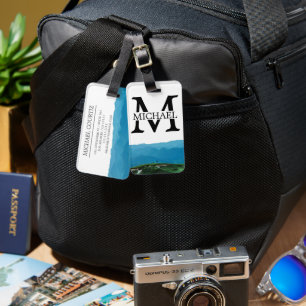 outdoors mountain Traveller blue custom personalis Luggage Tag