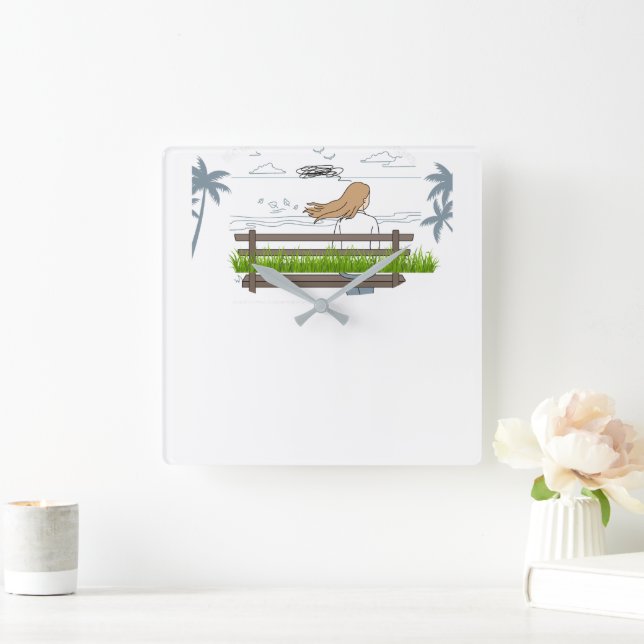 Outdoors Square Wall Clock (Home)