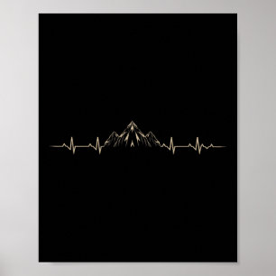 Outdoors Wildlife Forest Nature Heartbeat Mountain Poster