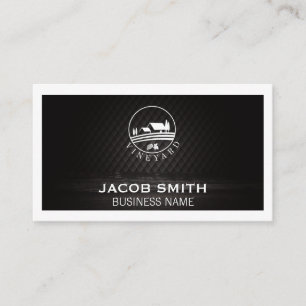 Outdoors Wine Wood Trim White Border Business Card
