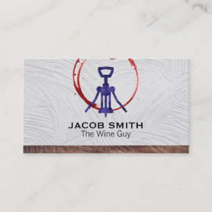 Outdoors Wine Wood Trim Winery Business Card