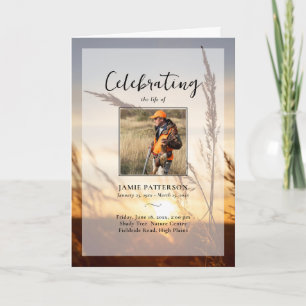 Outdoorsman Photo Downloadable Funeral Program