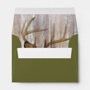 Outdoorsman Western Primitive barn wood deer Envelope